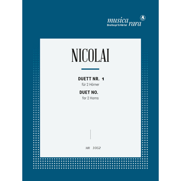 Duett No. 1, Otto Nicolai. Horn in F